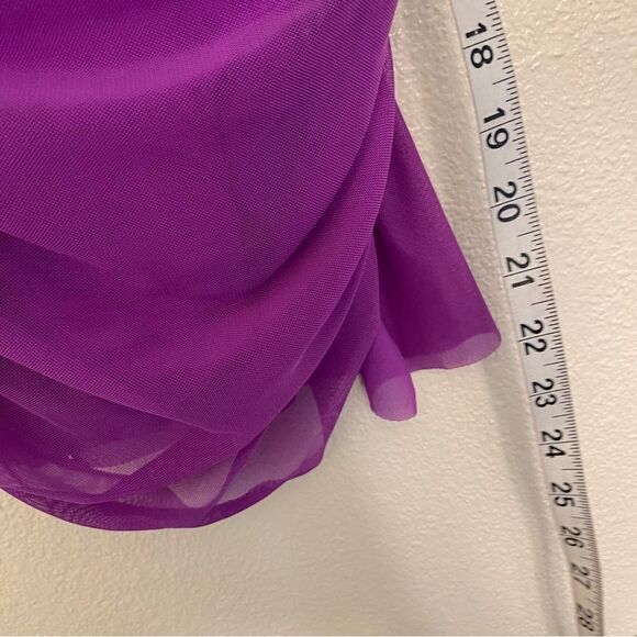 WEISSMAN Balera Dance costume purple Mesh Overlay Dress D12770 MC-Medium child - Picture 9 of 11